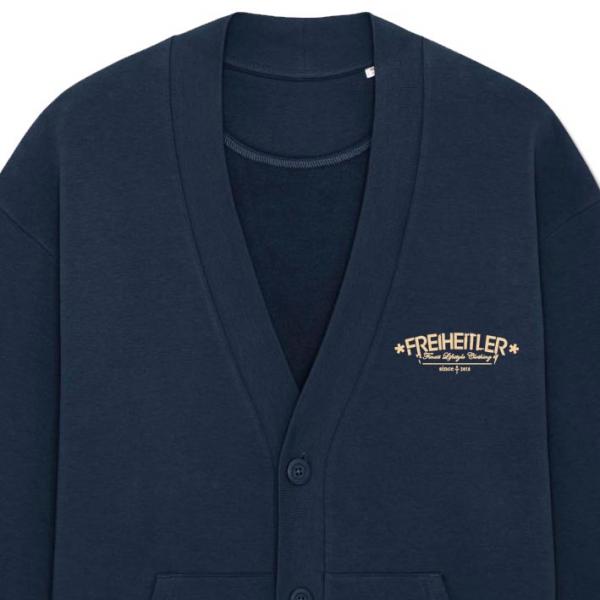 Bio Premium Classic Cardigan Navy Unisex