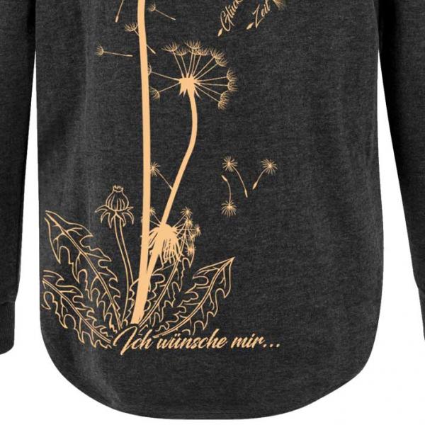 Pusteblume Oversized Hoodie Damen Dark