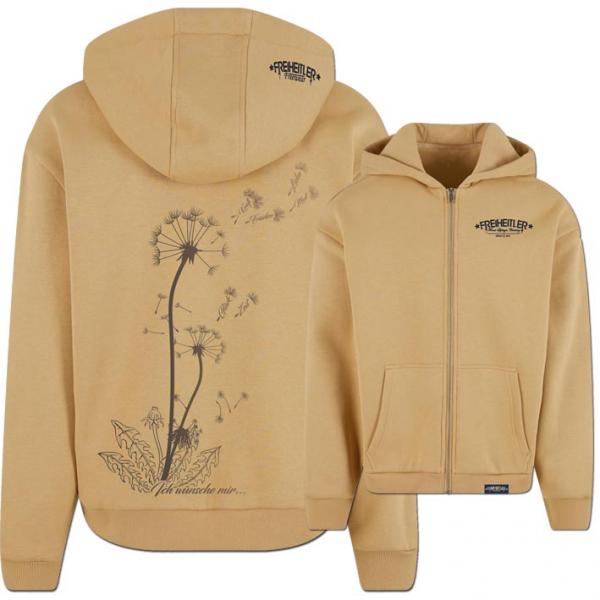 Pusteblume Kuschel Zipper Sand Unisex