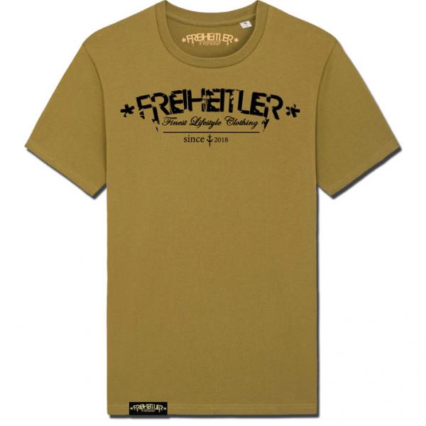 Bio Premium Werte Anker Shirt Oliven Öl Unisex