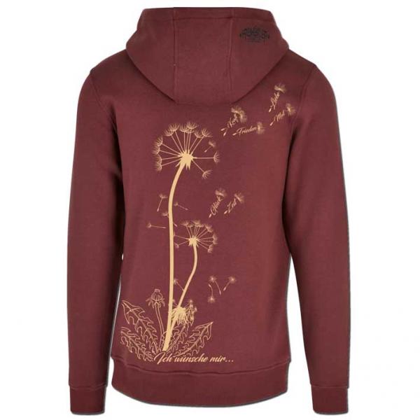 Bio Premium Pusteblume Hoodie Kirsche Unisex