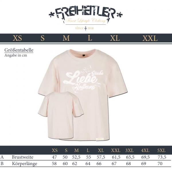 Glaube Liebe Hoffnung Girlie Relaxe Rosa