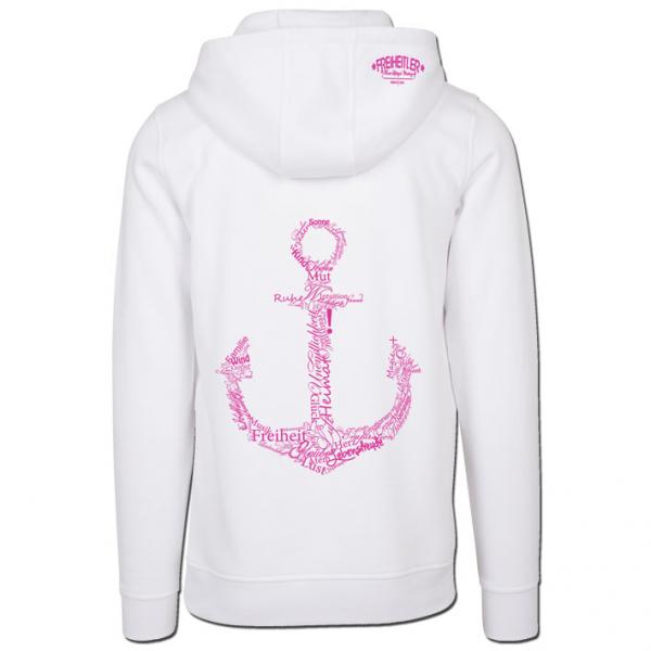 Werte Anker Hoodie "29.565" Weiß Unisex