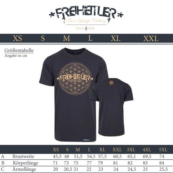 Blume des Lebens Shirt Navy