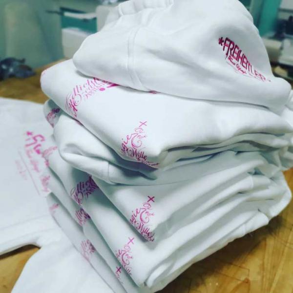 Werte Anker Hoodie "29.565" Weiß Damen