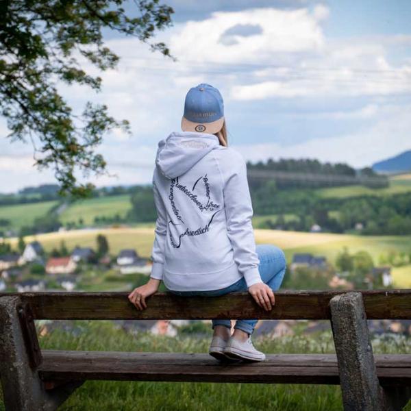 Premium Taube Hoodie Unisex weiß