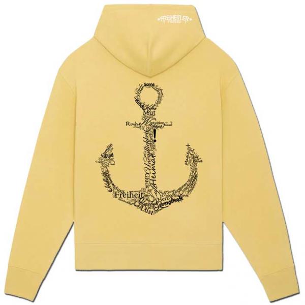 Bio Luxury Werte Anker Oversized Hoodie Jojobaöl Unisex