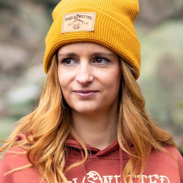 Dreckswetter Strickbeanie Rost