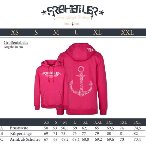 Werte Anker Hoodie "29.565" Pink Unisex