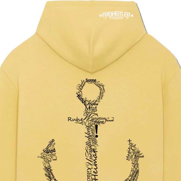Bio Luxury Werte Anker Oversized Hoodie Jojobaöl Unisex