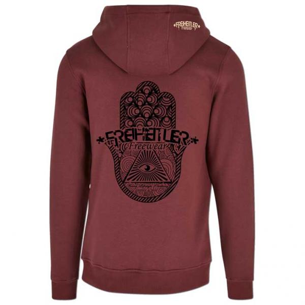 Bio Premium Hand Hoodie Unisex Cherry