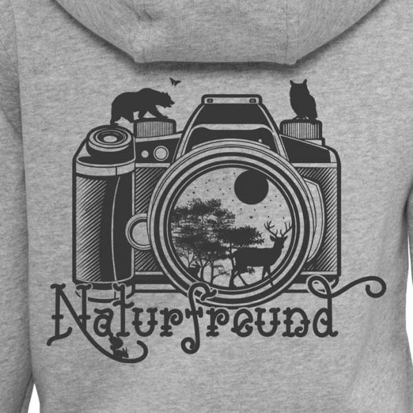 Naturfreund Hoodie Damen Stein
