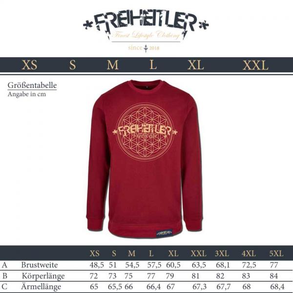 Blume des Lebens Sweater Unisex Rot