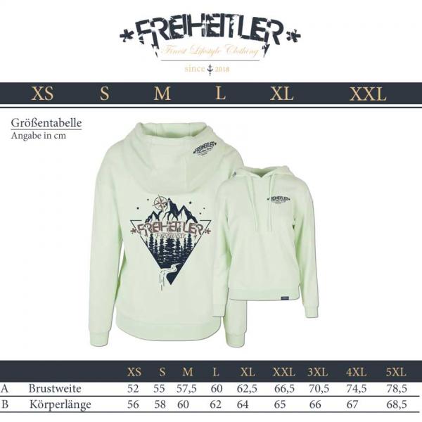 Abenteuer Relaxe Hoodie Damen Minze