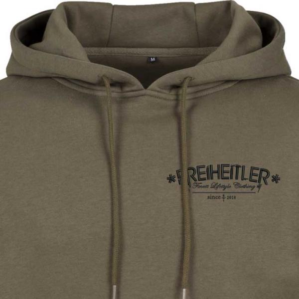 Werte Anker Hoodie Olive Unisex