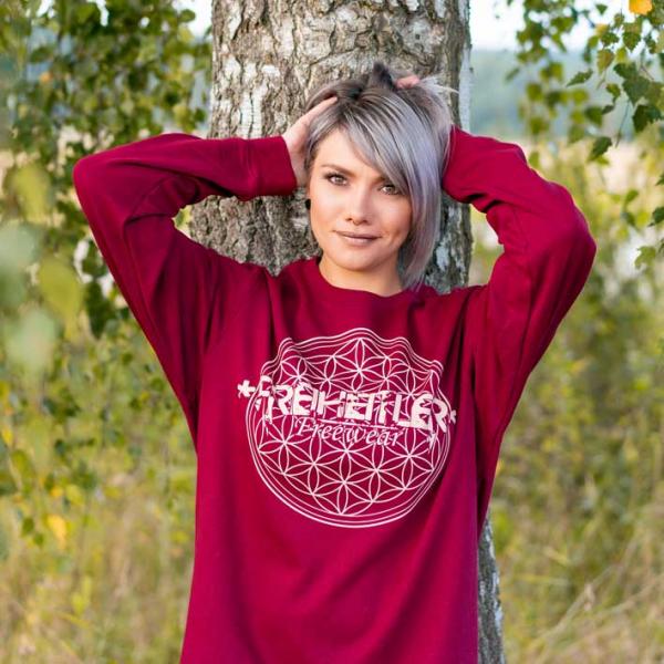 Blume des Lebens Sweater Unisex Rot