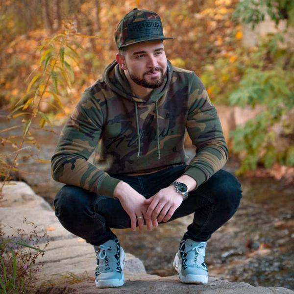 Bio Premium Signatur Camo Hoodie Unisex