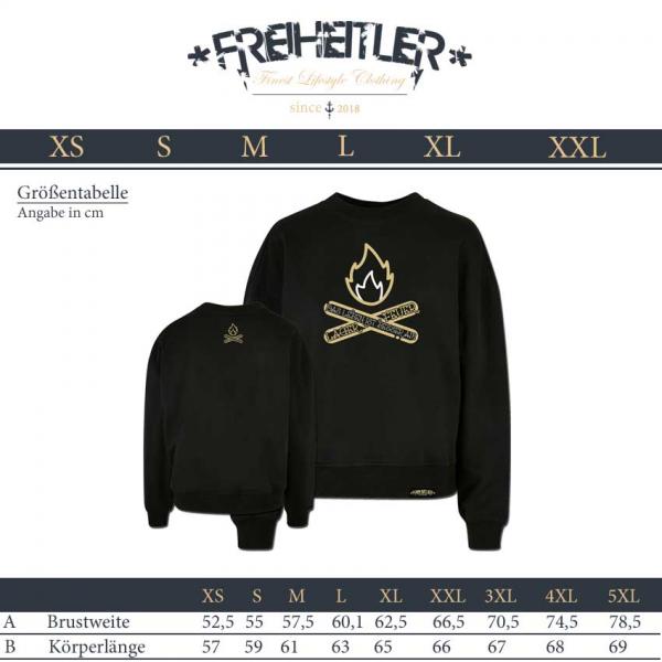 Lagerfeuer Oversized Sweater Damen Black