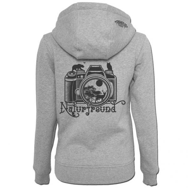 Naturfreund Hoodie Damen Stein