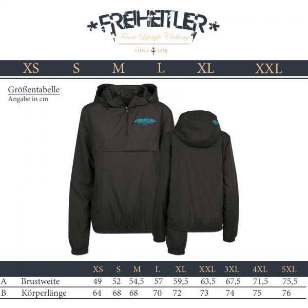 Windbreaker Hoodie Black Arctic Damen