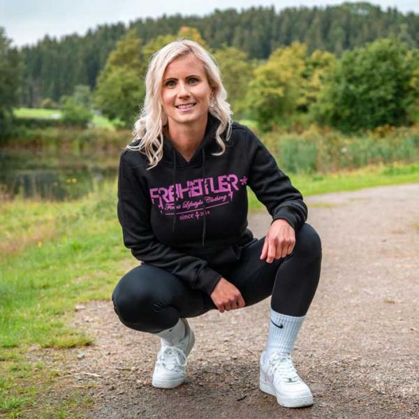 Werte Anker Hoodie "29.565" Schwarz Pink Unisex