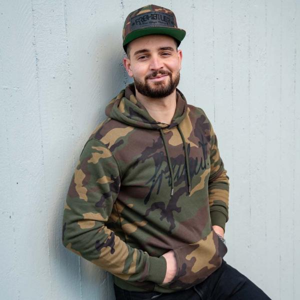 Bio Premium Signatur Camo Hoodie Unisex