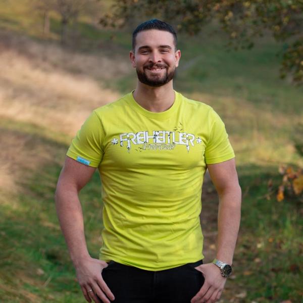 Birds Color Shirt Männer Gelb