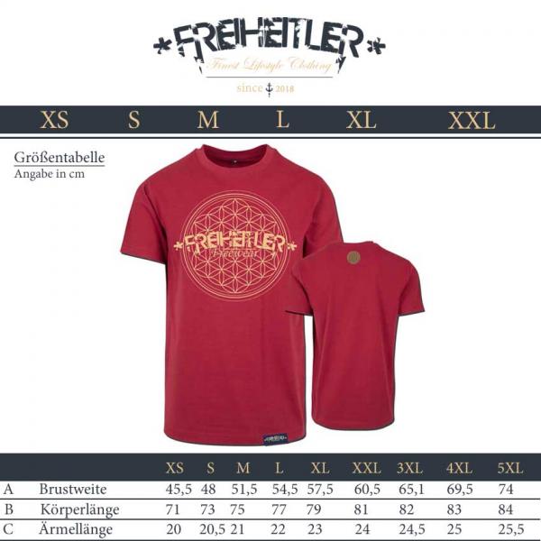Blume des Lebens Shirt Rot