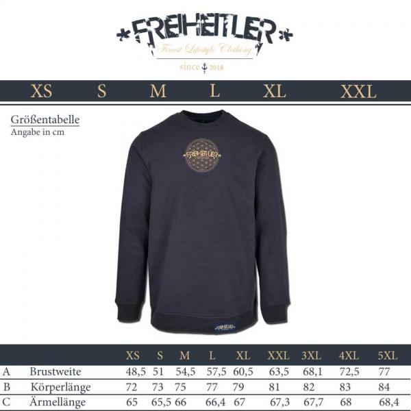 Blume des Lebens Sweater Unisex Navy