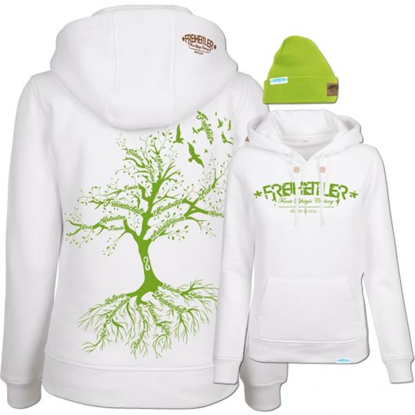 Nature Hoodie "29.565" Weiß Damen Set