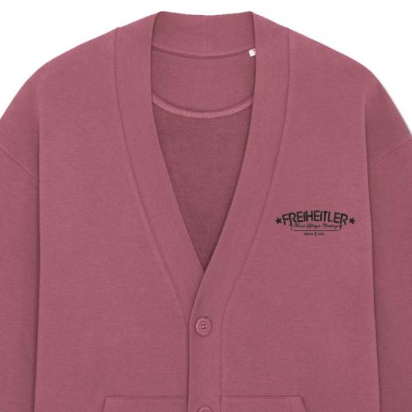 Bio Premium Nature Cardigan Hibiskus Unisex