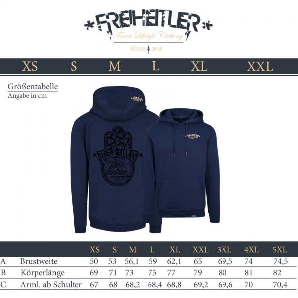 Hand Hoodie Unisex Navy