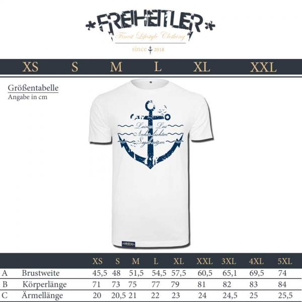 Leinen Los Shirt Weiß Navy