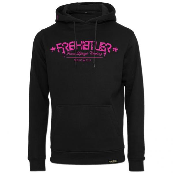 Werte Anker Hoodie "29.565" Schwarz Pink Unisex